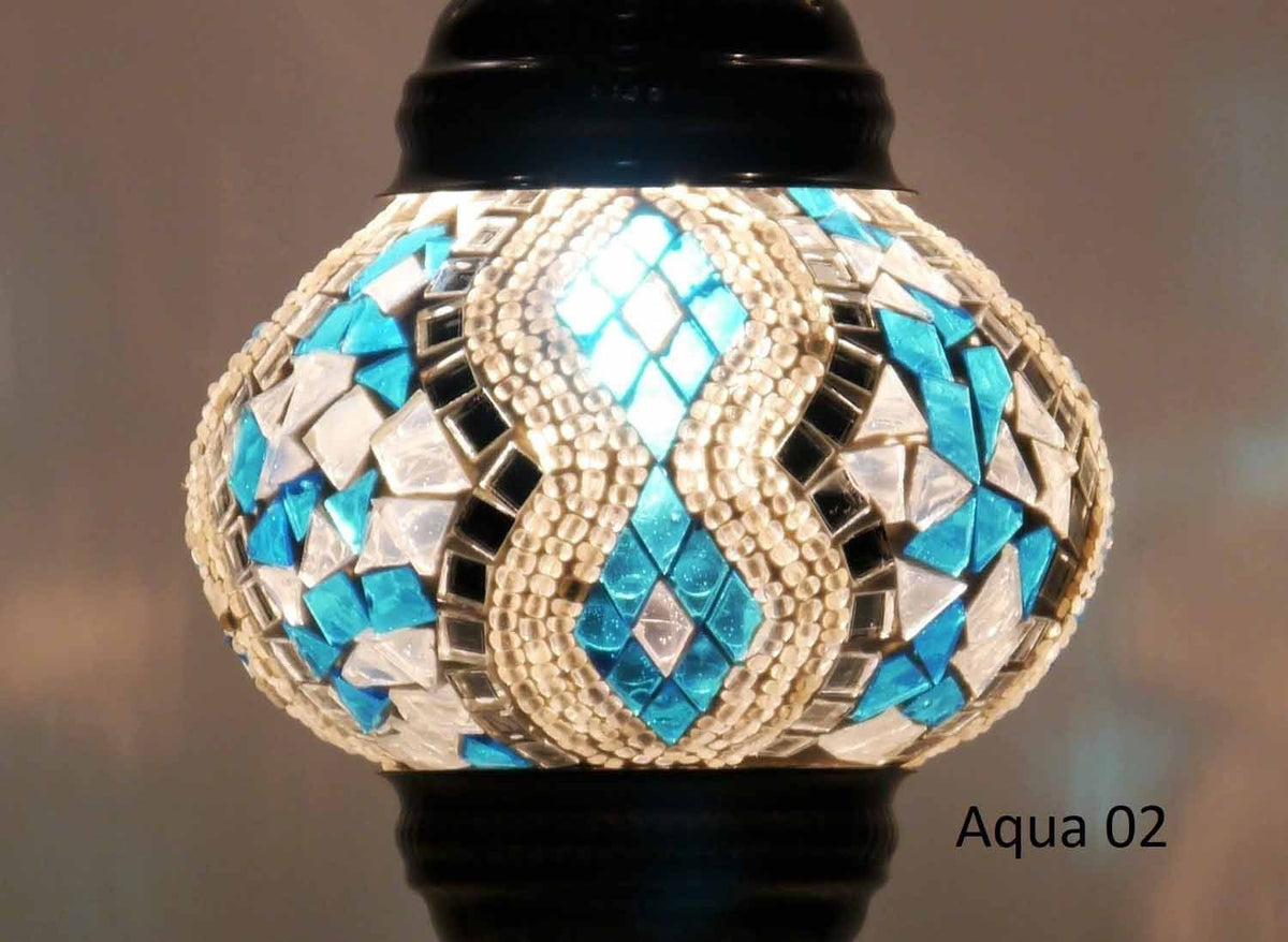 Turkish Mosaic Glass Shade Patterns and Colours