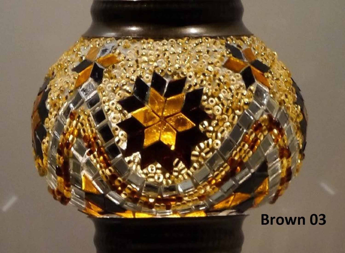 Turkish Mosaic Glass Shade Patterns and Colours