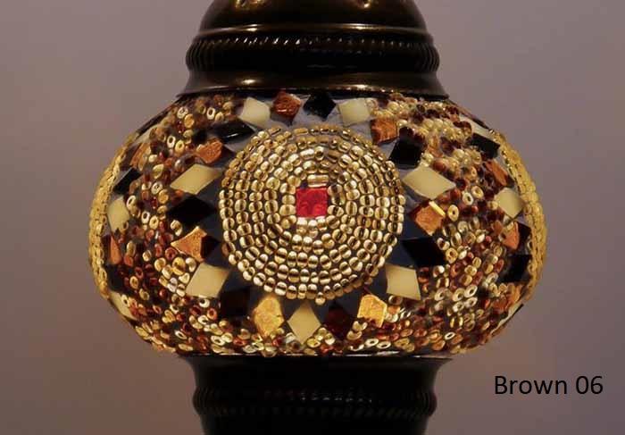 Turkish Mosaic Glass Shade Patterns and Colours
