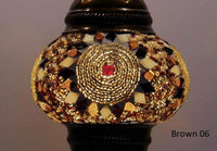 Turkish Mosaic Glass Shade Patterns and Colours