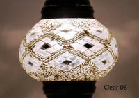 Turkish Mosaic Glass Shade Patterns and Colours