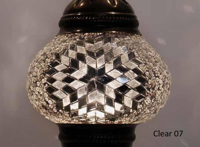 Turkish Mosaic Glass Shade Patterns and Colours