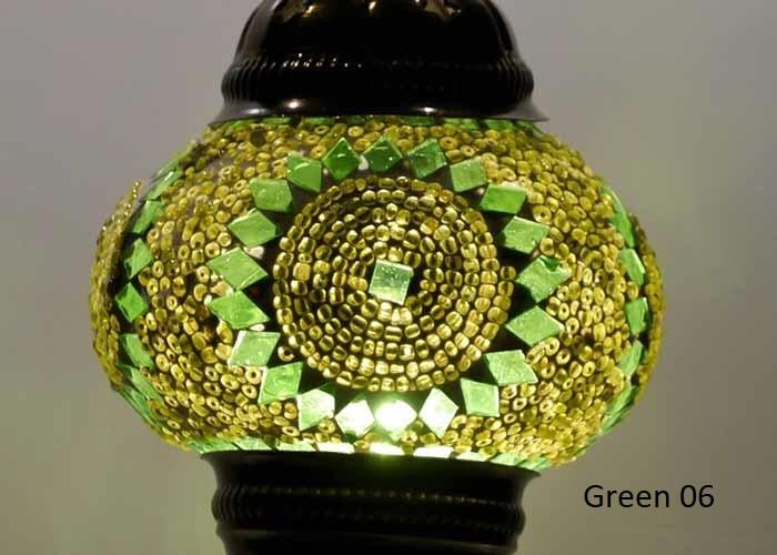 Turkish Mosaic Glass Shade Patterns and Colours