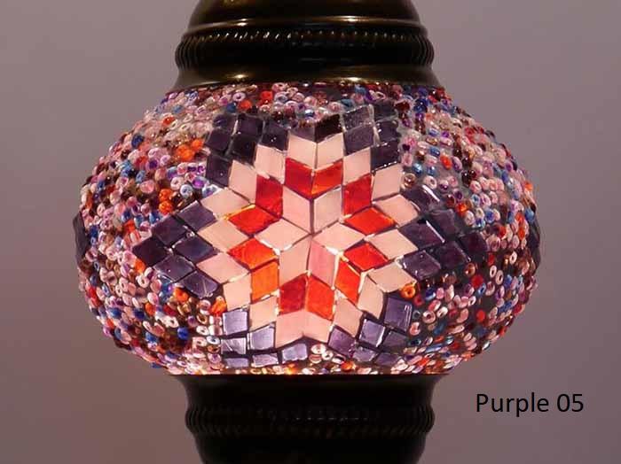 Turkish Mosaic Glass Shade Patterns and Colours