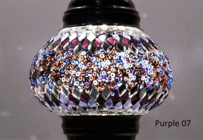 Turkish Mosaic Glass Shade Patterns and Colours