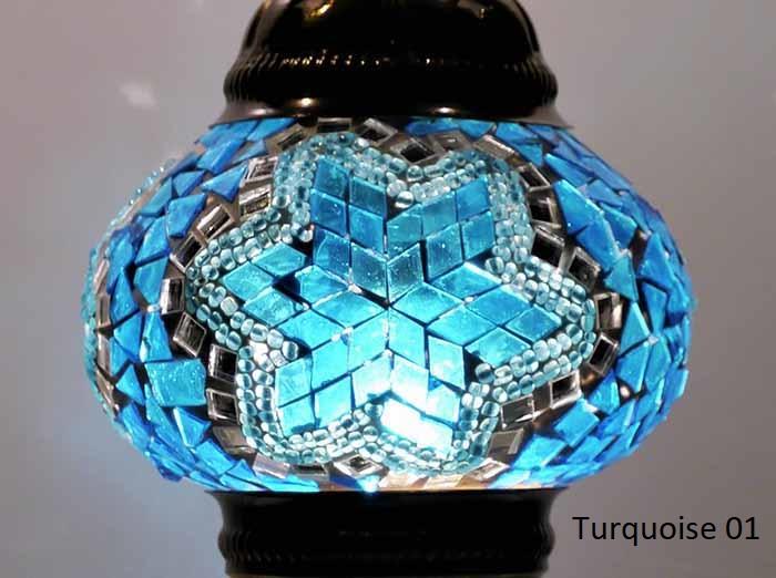 Turkish Mosaic Glass Shade Patterns and Colours