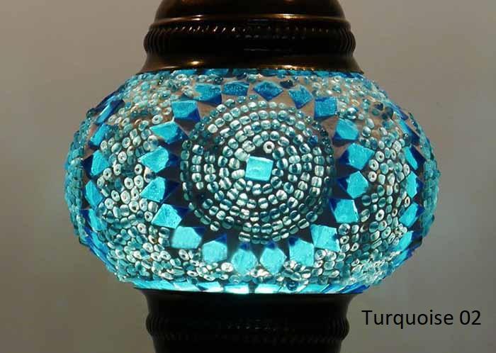 Turkish Mosaic Glass Shade Patterns and Colours