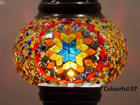 Turkish Mosaic Glass Shade Patterns and Colours