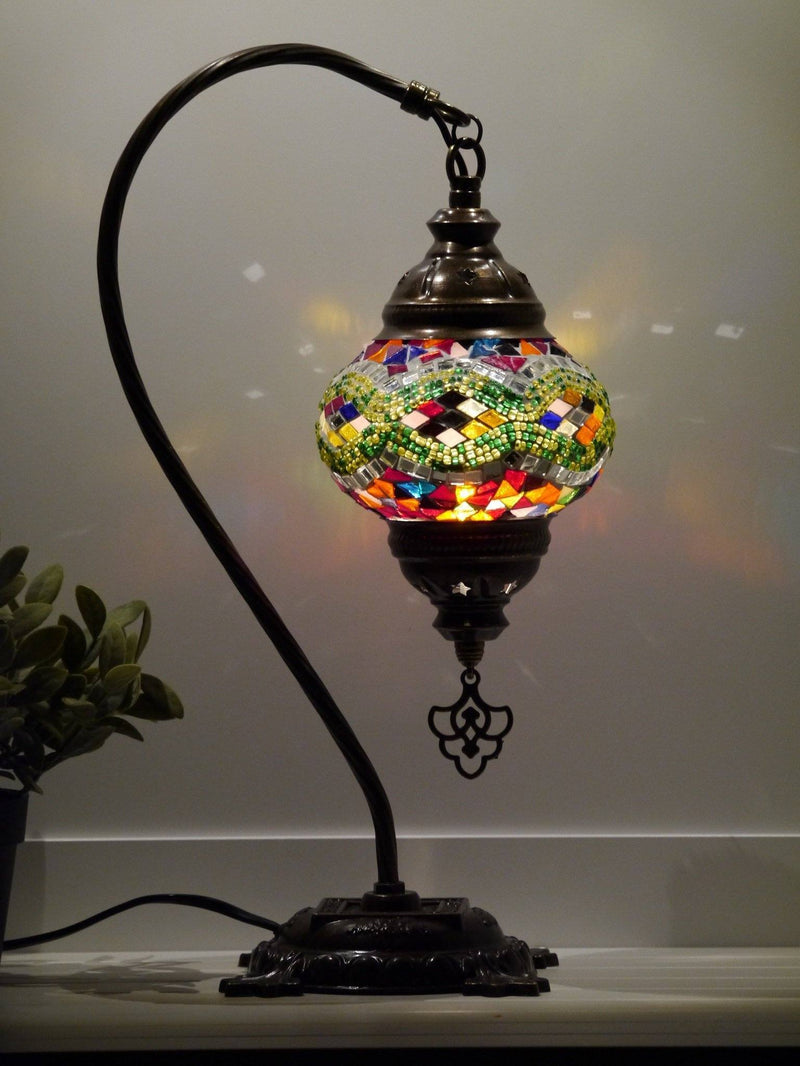 turkish lamps multicoloured glass