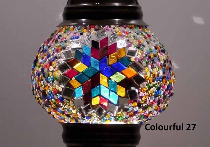 Turkish Mosaic Glass Shade Patterns and Colours