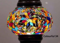 Turkish Mosaic Glass Shade Patterns and Colours