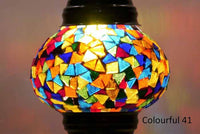 Turkish Mosaic Glass Shade Patterns and Colours