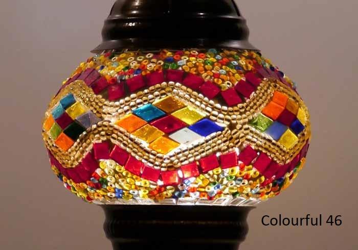 Turkish Mosaic Glass Shade Patterns and Colours