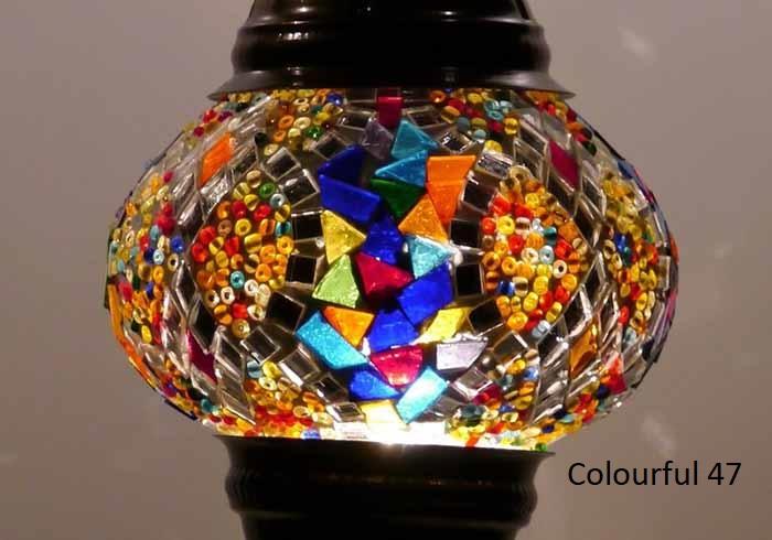 Turkish Mosaic Glass Shade Patterns and Colours
