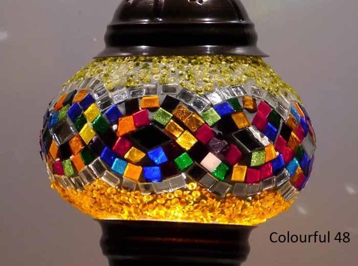 Turkish Mosaic Glass Shade Patterns and Colours