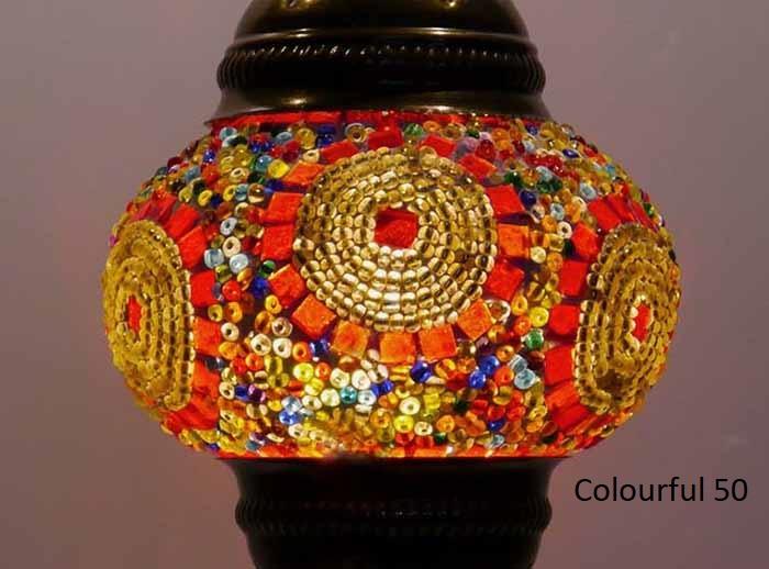 Turkish Mosaic Glass Shade Patterns and Colours