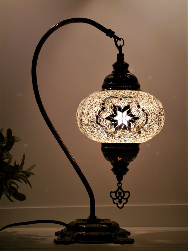 Turkish mosaic lamp white colour