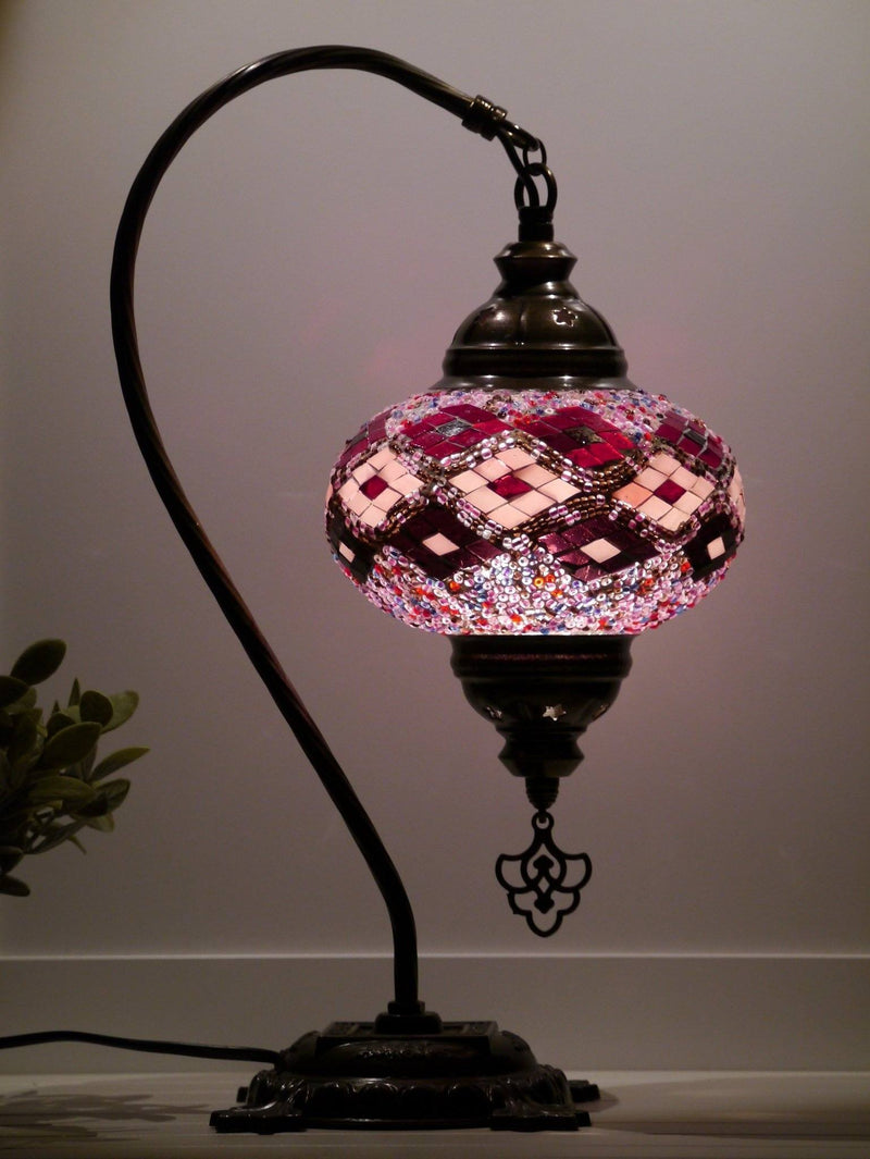 turkish lamp purple maroon colour