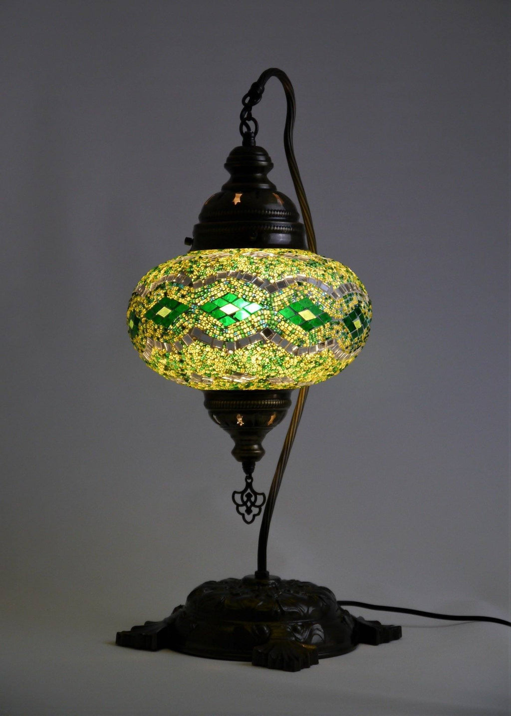Turkish Mosaic Lamps Large Green Colour