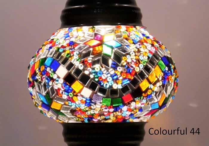 Turkish Mosaic Glass Shade Patterns and Colours