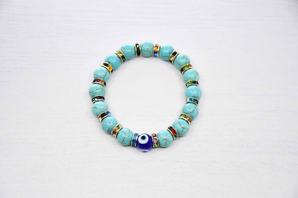 Evil eye bracelet turquoise colour