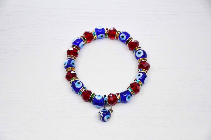 Turkish Evil Eye Bracelet Red beads