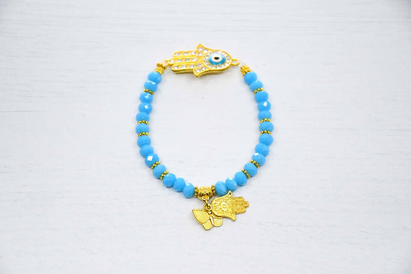 Turkish Evil Eye Bracelet Hamsa Hand