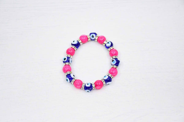 Turkish Greek Mati Evil Eye Bracelet Pink