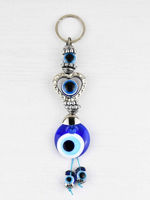 Evil Eye Keyring Heart Shape