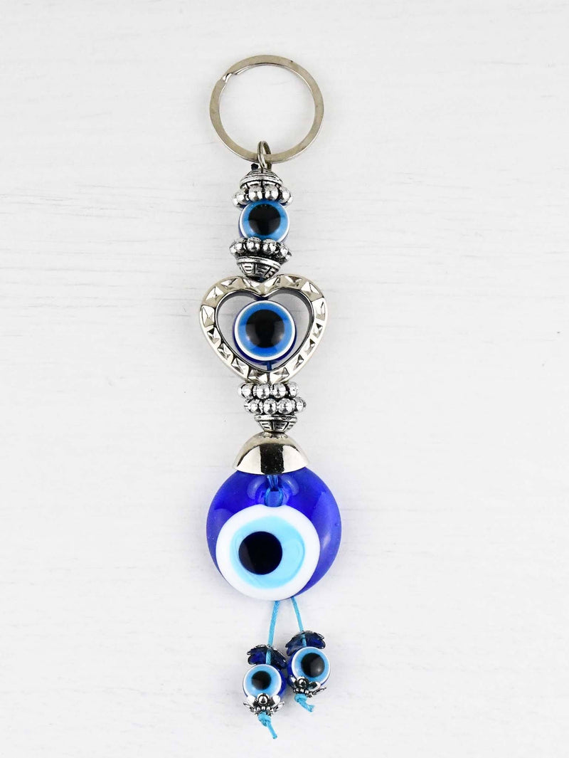 Evil Eye Keyring Heart Shape