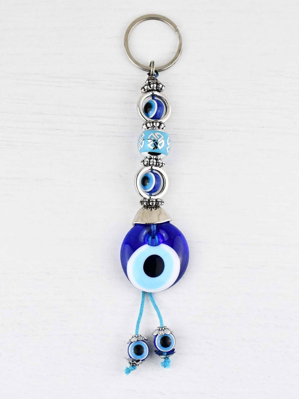 Evil Eye Keyring Small Blue Ball