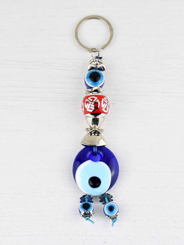 Evil Eye Keyring Large Red Ball