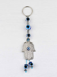 Evil Eye Keyring Hamsa Hand Beads 