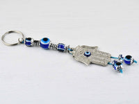 Evil Eye Keyring Hamsa Hand Beads 