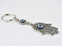 Evil Eye Keyring Hamsa Hand Crafted