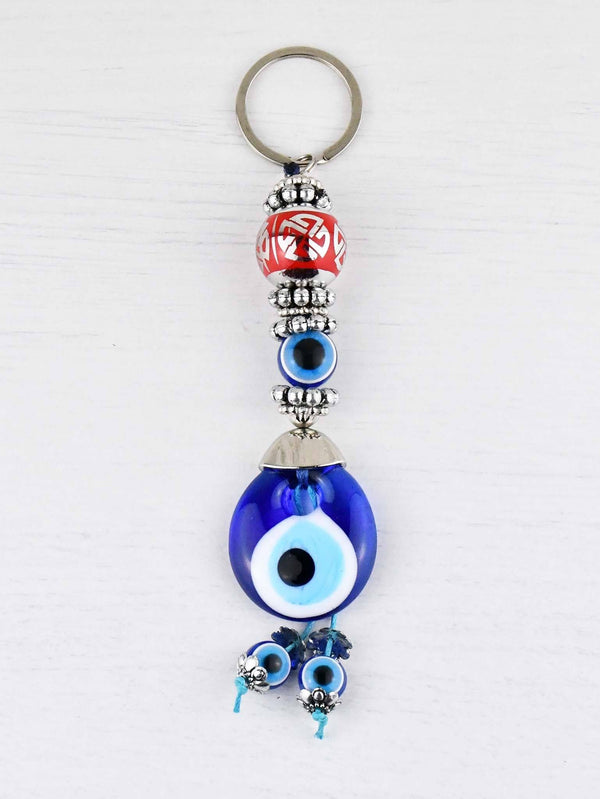 Evil Eye Keyring Large Red Ball 