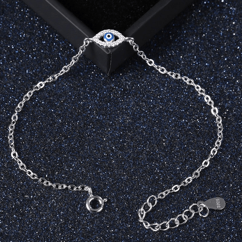 925 Evil Eye Sterling Silver Bracelet