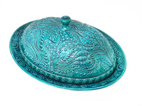 Handmade Serving Tray and Platter Turquoise Colour