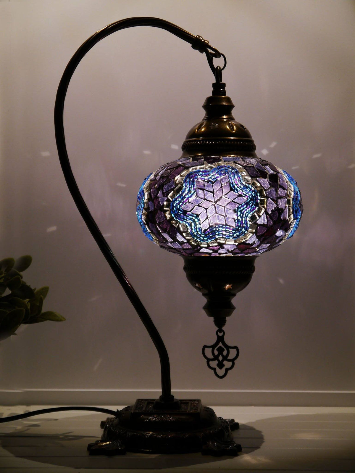 turkish lamps purple colour australia