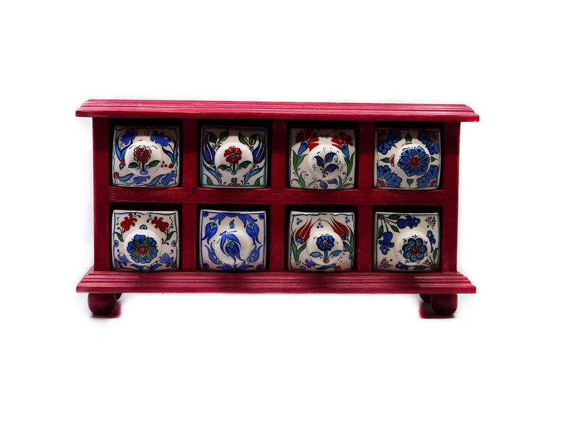 Handmade Ceramic Chest Box Red