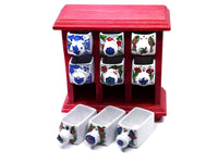 Handmade ceramic chest box red