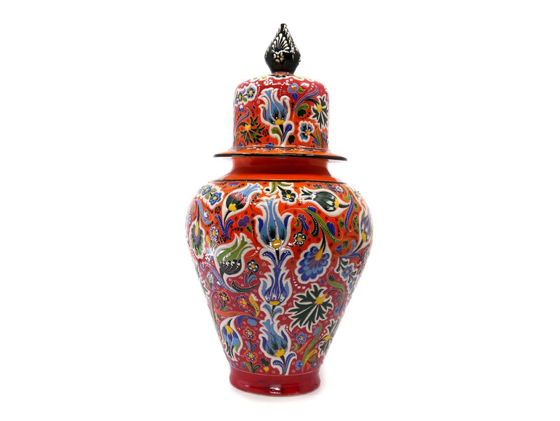 Shah Turkish Vase Red Orange