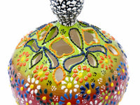 Turkish Candle Holder Large Pear Green Red