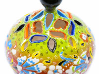 Turkish Candle Holder Large Pear Flower Green Red