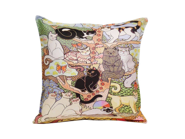 cat printed cushion cover acrylic 