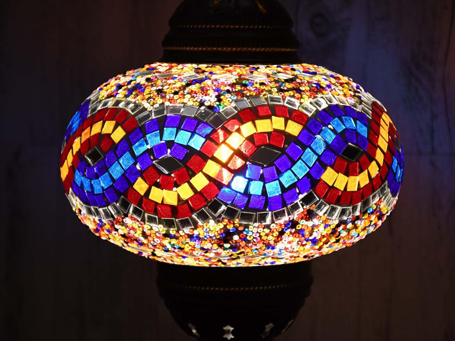 Orange glass sales ceiling light