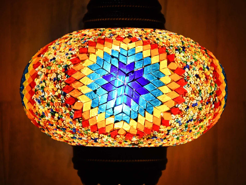 Turkish Pendant Light Rainbow Mosaic Star