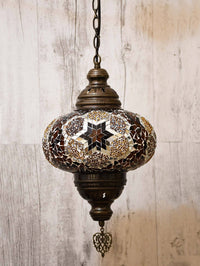 Turkish Ceiling Lights Golden Brown Colour 