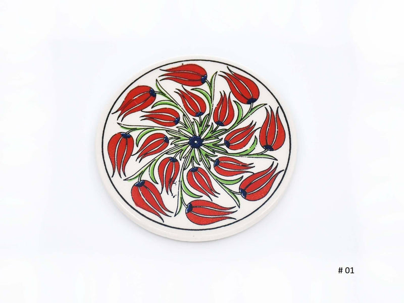 Turkish Ceramic Coaster Iznik Collection #1