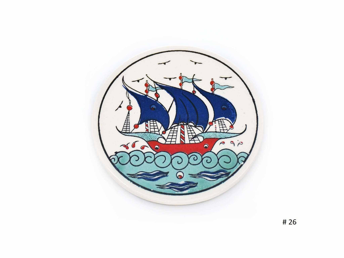 Turkish Ceramic Coaster Iznik Collection